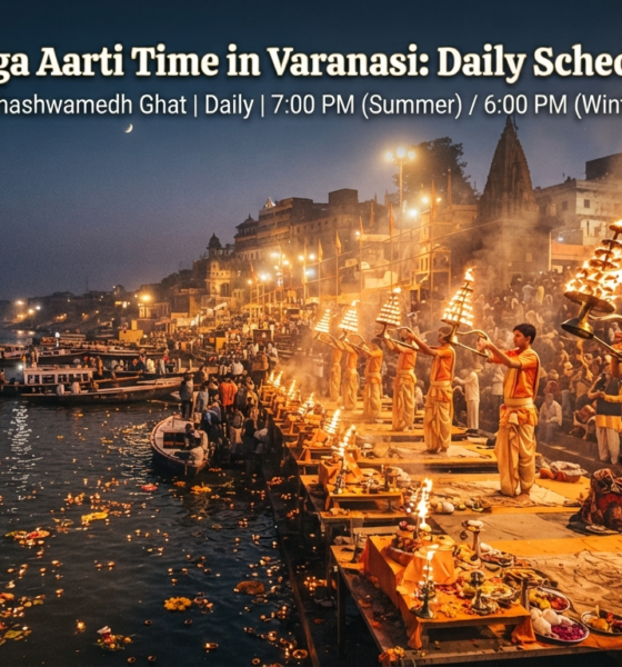Ganga Aarti Time in Varanasi