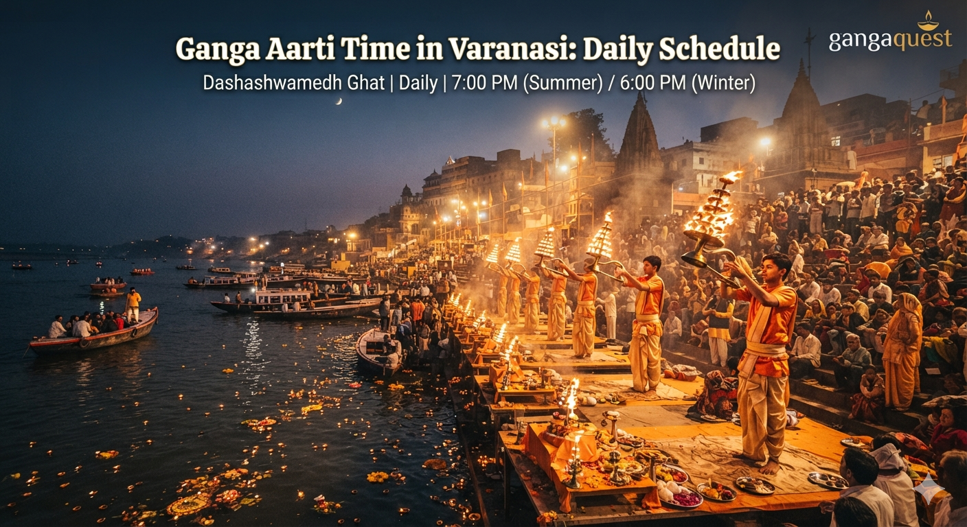 Ganga Aarti Time in Varanasi