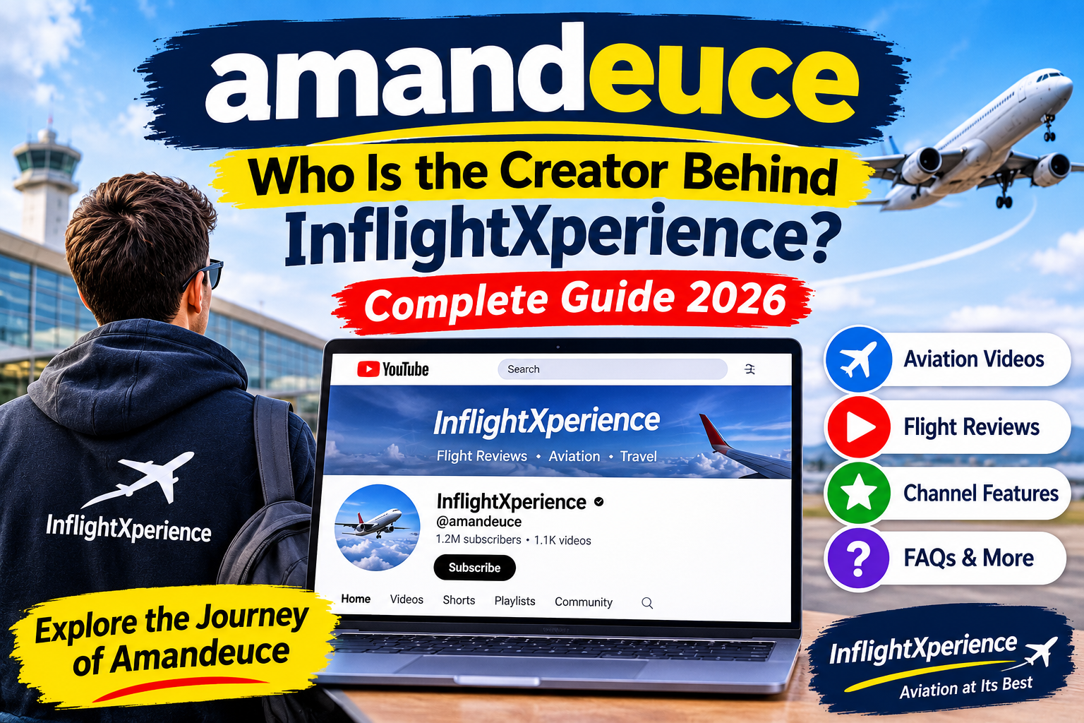 Amandeuce aviation creator behind the InflightXperience YouTube channel